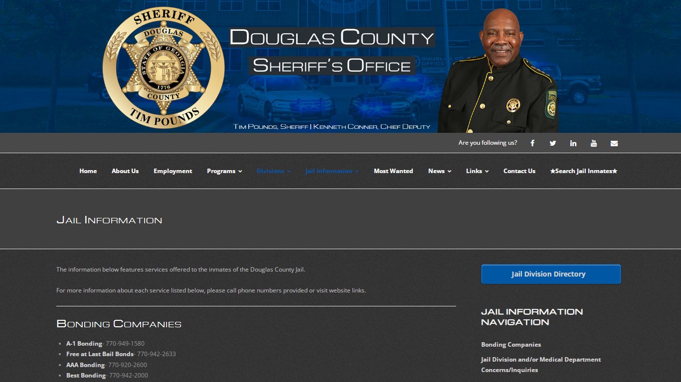 Jail Information – Douglas County Sheriff's Office (GA)